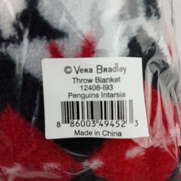 Vera Bradley Bedding Nwt Vera Bradley Throw Blanket Penguins Intarsia Poshmark